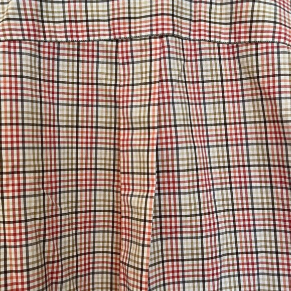 Jos. A. Bank Plaid Button Down Tailored Fit Shirt - Size Large - Picture 5 of 6